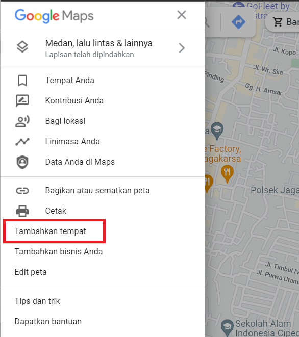 Membuat Lokasi di Google Maps