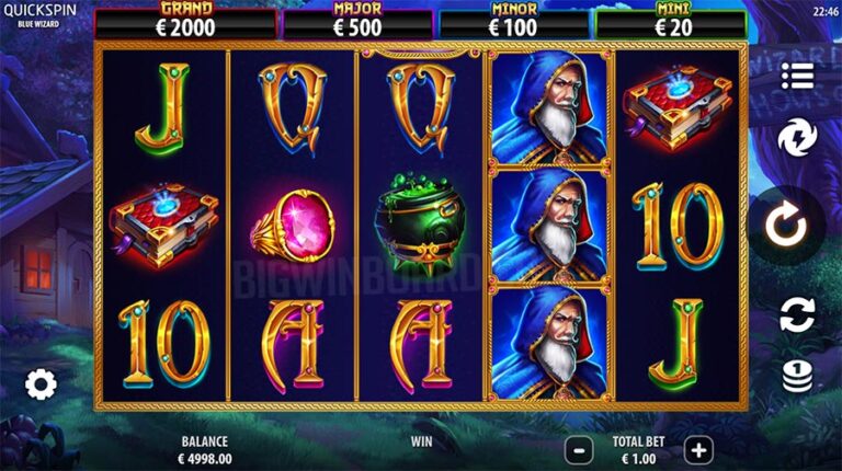 blue wizard slot demo